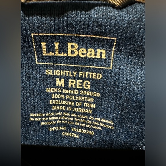 L.L.Bean Men’s Sweater Fleece Pullover Heather Blue Transitional Layer  ,size M - Picture 3 of 9